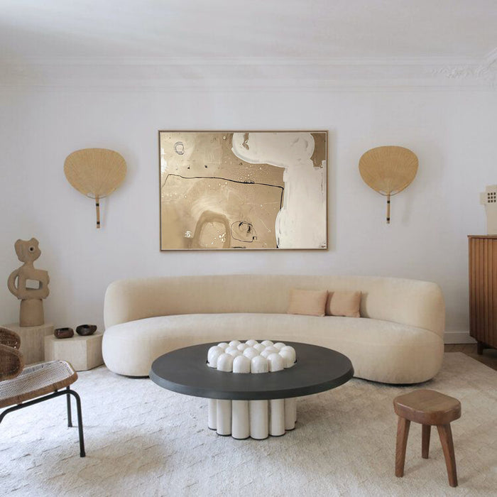 Large Abstract Paintings Large Beige Abstract Wall Art Abstract Art Canvas In Beige
