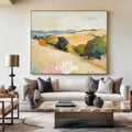 Large Earthy Wall Art Landscape Textured White Minimalist Abstract Bespoke Handmade Canvas Art