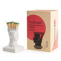 mohawk match strike porcelain white with box - angle view