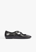 Molly Leather Ballet Flat 5 Black Leather - Schutz Shoes