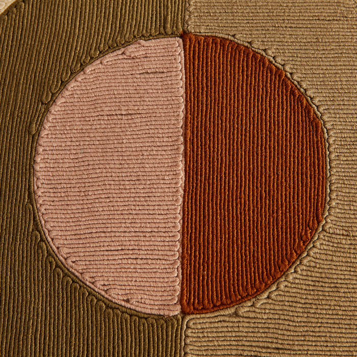 Monterey Bullseye Cushion - Neutral details view
