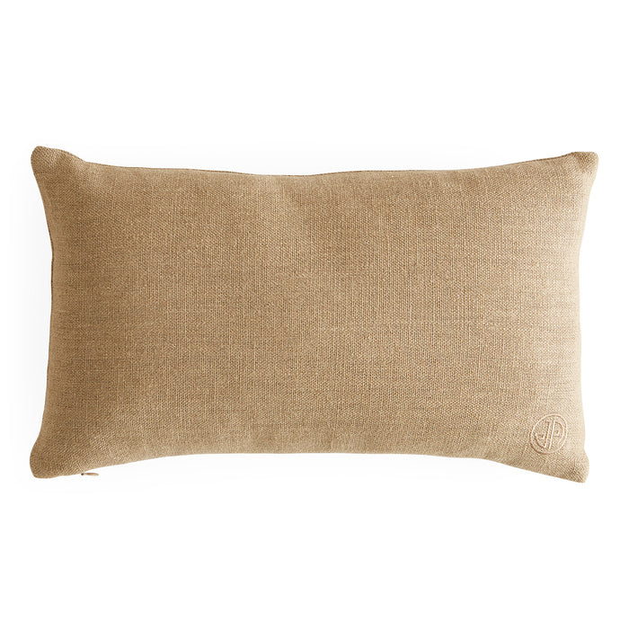 Monterey Circles Pillow - Neutral back view