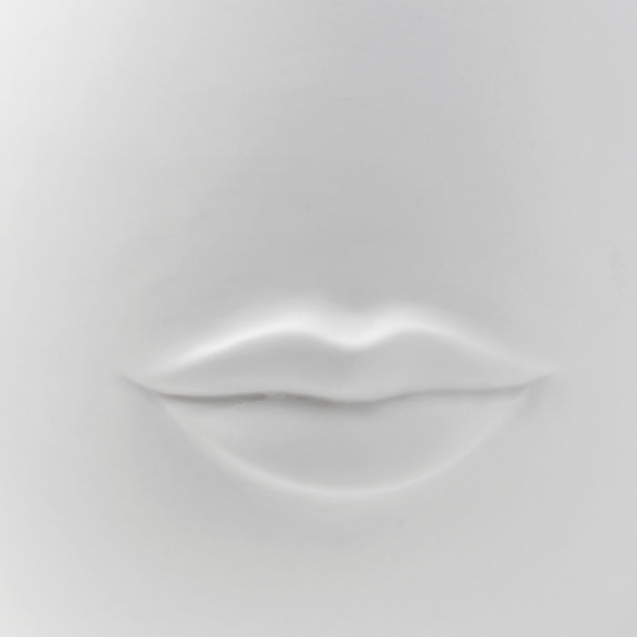 mr. and mrs. muse reversible vase porcelain white - detail lip view