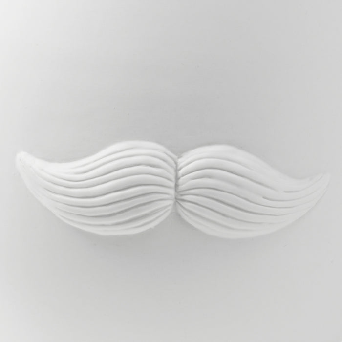 mr. and mrs. muse reversible vase porcelain white - detail mustache view