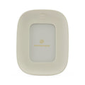 Jonathan Adler picture frame in a warm cream color with a gold logo and a subtle lips icon at the top, shown on a clean white background.