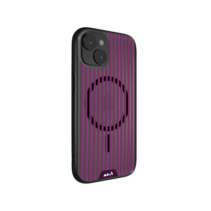 Mulberry Protective Phone Case - Pinstripe MagSafe