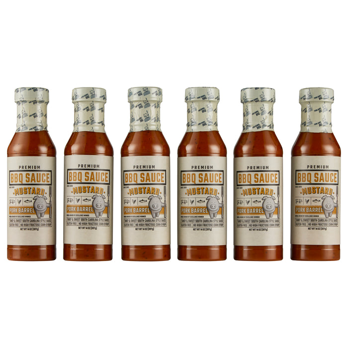 Mustard BBQ Sauce - 6 Pack Case