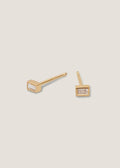 alt="Penelope II Baguette Diamond Studs"