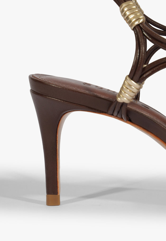 Nara Mid Leather Sandal - Schutz Shoes