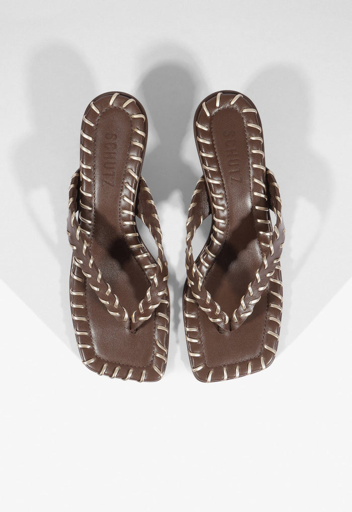 Nayra Leather Thong Sandal - Schutz Shoes