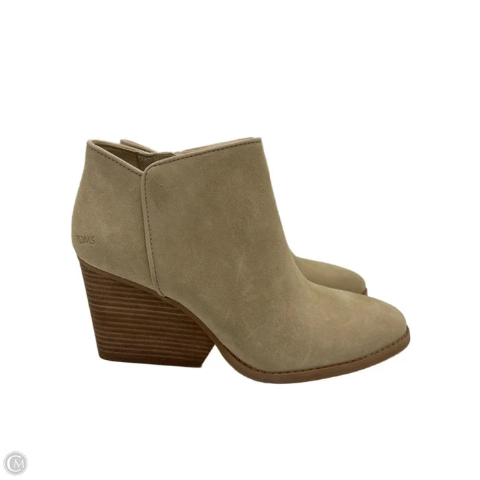 New! Boots Ankle Heels By Toms In Tan, Size: 9