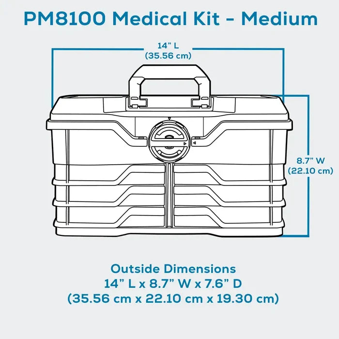 NextMed™ 6788PM (PM8100) 4 Tray First Aid Medical Case