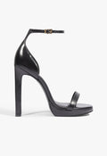 Nicole Leather Sandal 5 Black Leather - Schutz Shoes