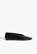 Noelle Patent Leather Flat 5 Black Patent - Schutz Shoes