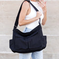 Nova Oversize Canvas Messenger Bag