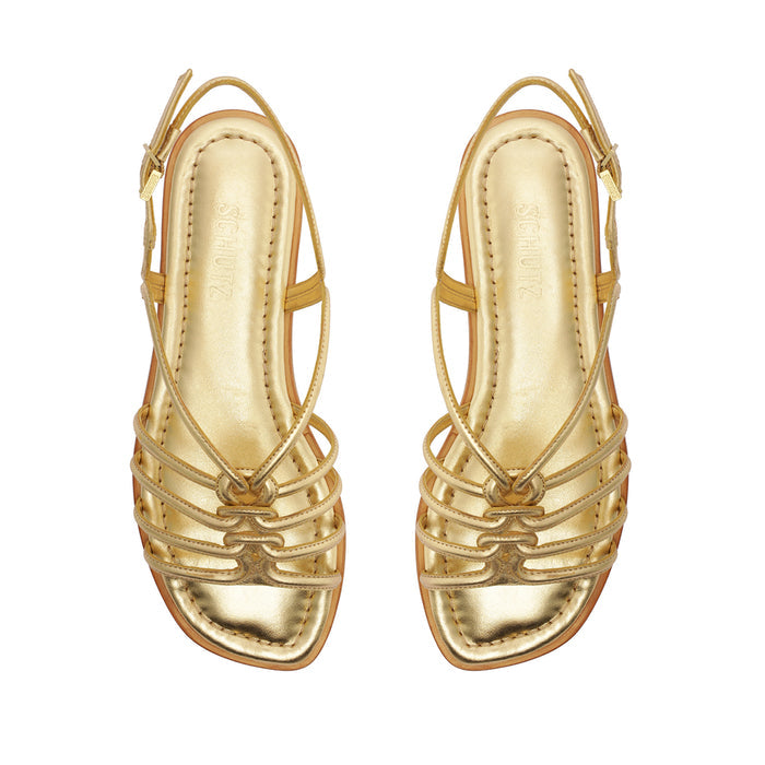 Octavia Metallic Leather Sandal - Schutz Shoes