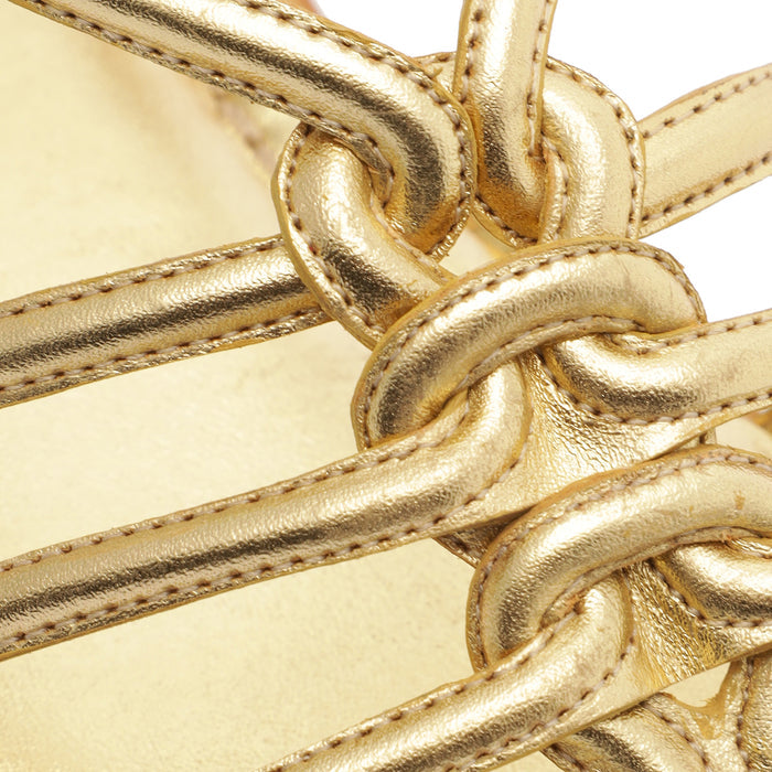 Octavia Metallic Leather Sandal - Schutz Shoes
