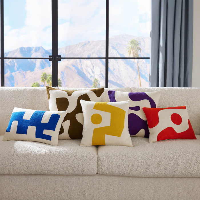 Ojai Curves Pillow with Pompidou Sectional 6 Piece