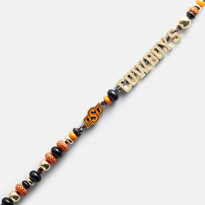 Oklahoma State University Beaded Bandana Phone Charm - Oklahoma State University