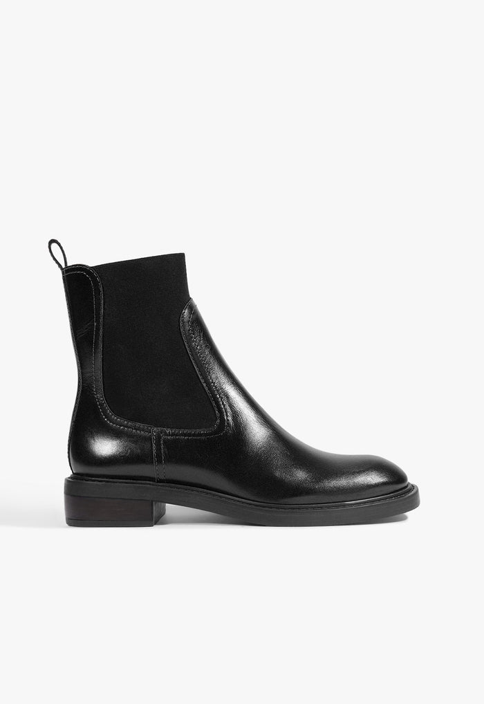 Olivia Leather Bootie 5 Black Leather - Schutz Shoes