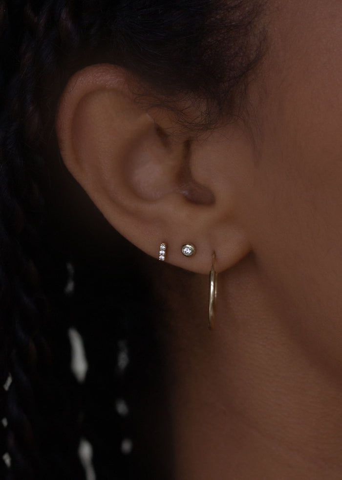 Olivia Round Diamond Stud Earrings