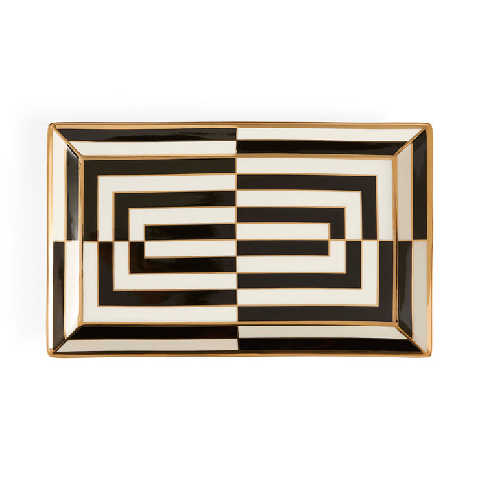 Op Art Rectangle Serving Tray - front view
