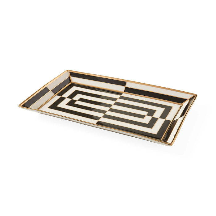 Op Art Rectangle Serving Tray - details view