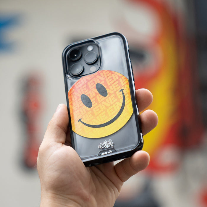hover-image, Ben Eine Orange Smiley Face Clear Protective Case |  iPhone 14 Pro Max,iPhone 14 Pro,iPhone 14 Plus,iPhone 14,iPhone 13 Pro Max,iPhone 13 Pro,iPhone 13,iPhone 13 mini,iPhone 12 Pro Max,iPhone 12 Pro,iPhone 12,iPhone 12 mini,iPhone 15 Pro,iPhone 15 Pro Max,iPhone 15,iPhone 15 Plus