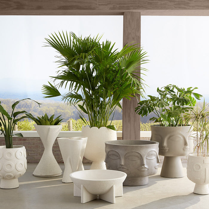 Osaka Puzzle Concrete Planter - summer shot