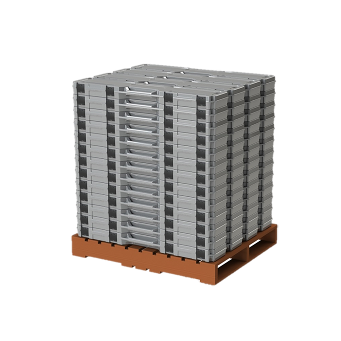 4610PP Pallet Packer Case, example of pallet stack