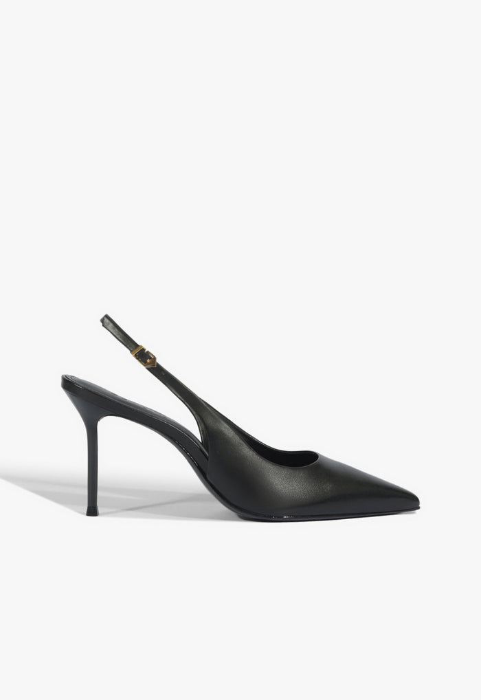 Paola Leather Pump 5 Black Leather - Schutz Shoes