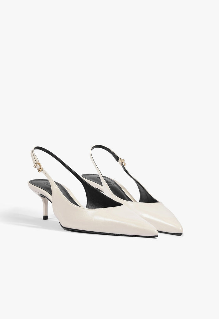 Paola Mid Leather Pump - Schutz Shoes