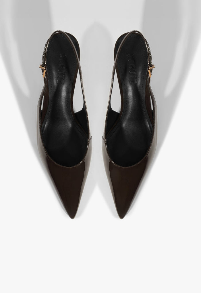 Paola Mid Patent Leather Pump - Schutz Shoes