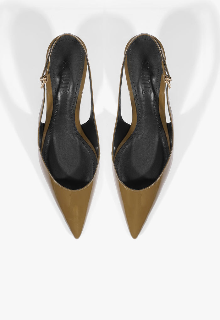Paola Mid Patent Leather Pump - Schutz Shoes