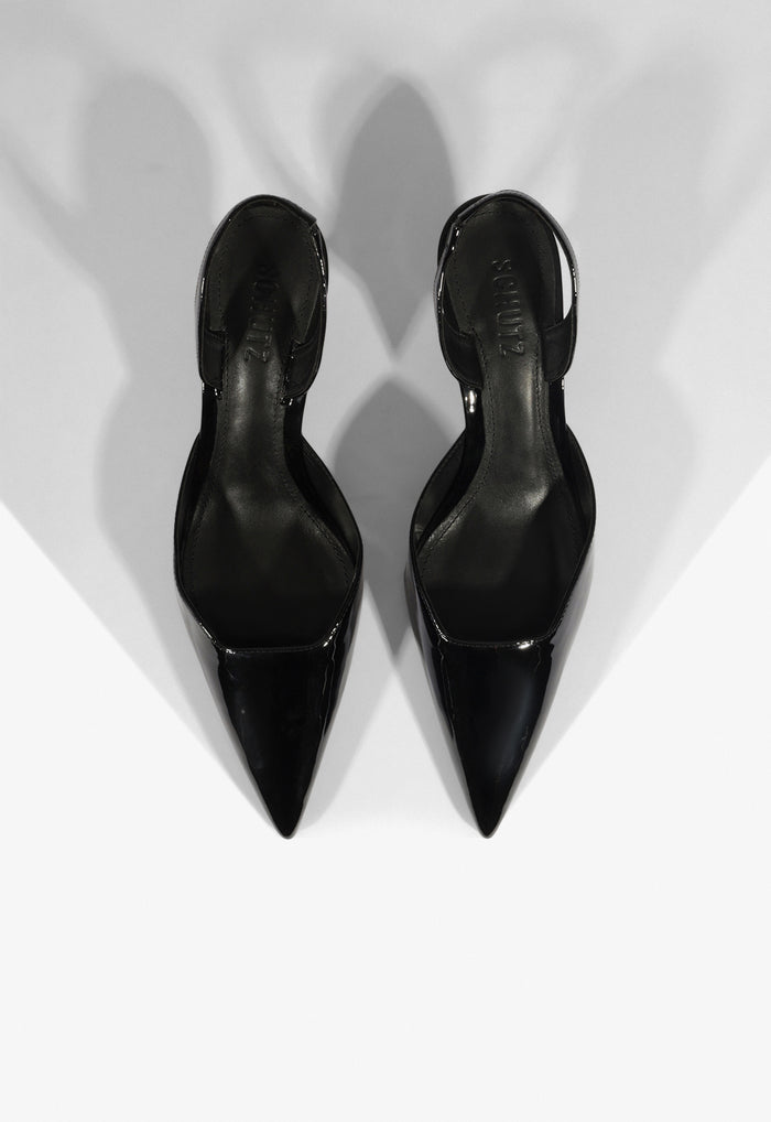 Paola Mid Patent Pump - Schutz Shoes