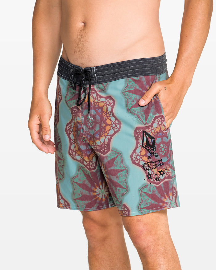 Pcs Star Shields Stoney 18" Boardshort - Black