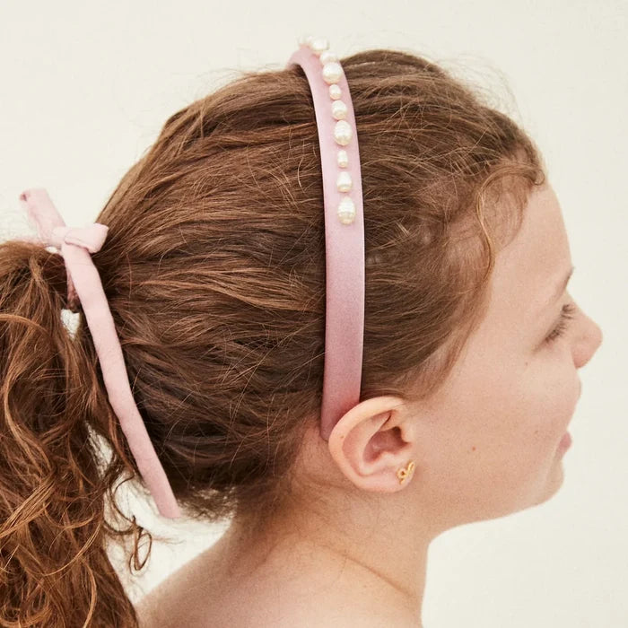 Pearls Please Kids' Headband - Pink