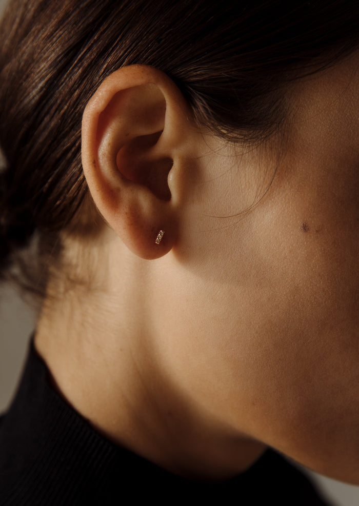 alt="Penelope I Diamond Bar Studs"