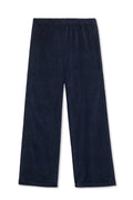 Navy blue pants on a white background