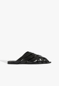 Pietra Leather Flat 5 Black Leather - Schutz Shoes