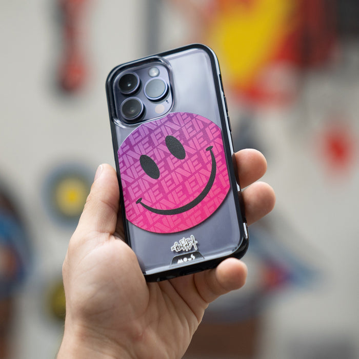 hover-image, Clear Transparent iPhone Case Ben Eine Pink Smiley MagSafe Wireless Charging | iPhone 14 Pro Max,iPhone 14 Pro,iPhone 14,iPhone 14 Plus,iPhone 15 Plus,iPhone 15,iPhone 15 Pro,iPhone 15 Pro Max