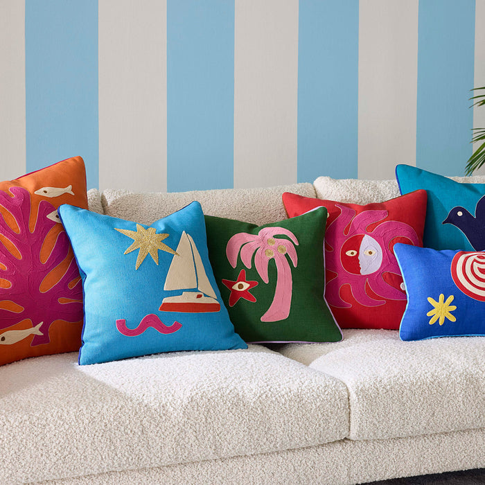 Playa Coral Pillow - styled view