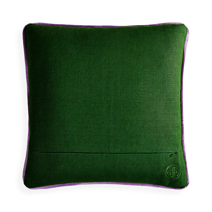 Playa Palm Tree Pillow - back view