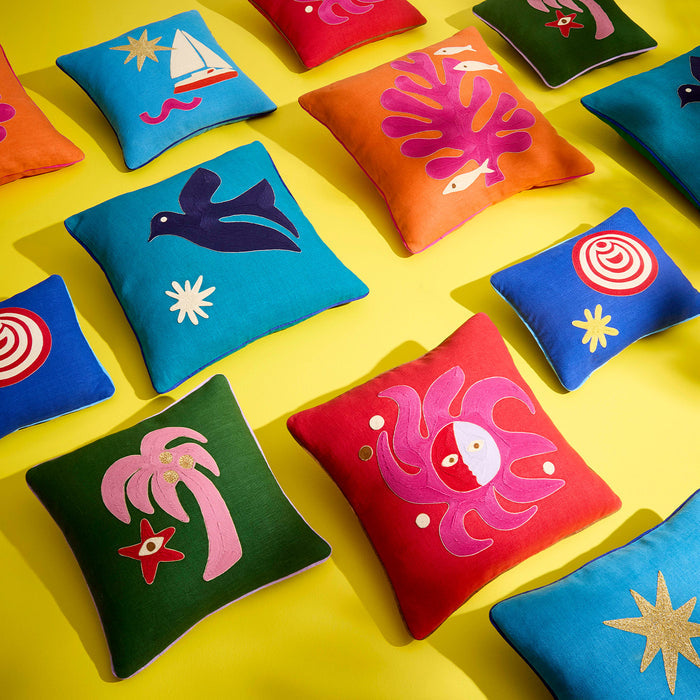 Playa Sun Pillow collection styled view