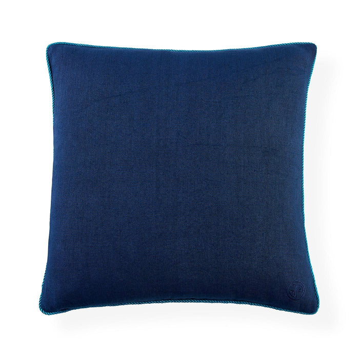 Pompidou Blue Border Pillow