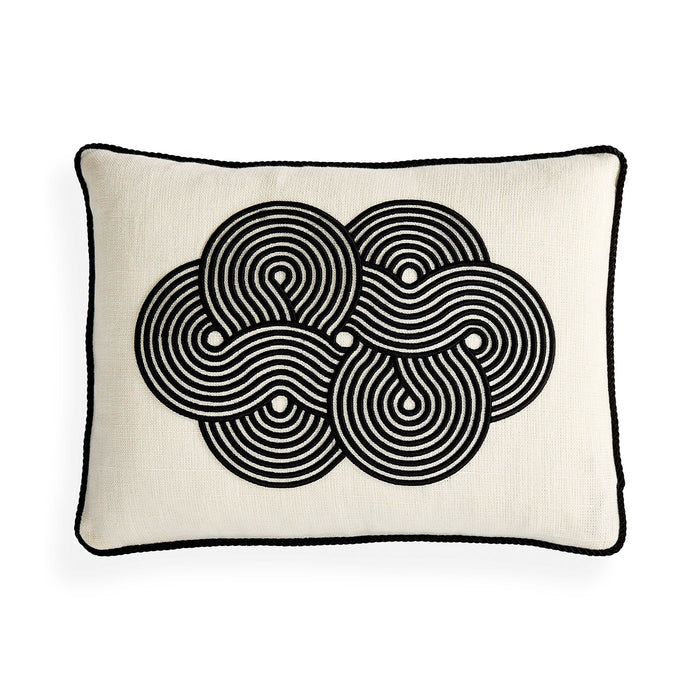 Pompidou B&W Cloud Pillow - front view