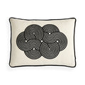 Pompidou B&W Cloud Pillow - front view