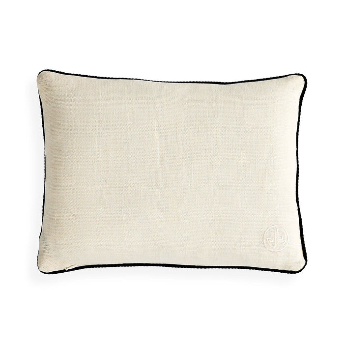 Pompidou B&W Cloud Pillow - back view