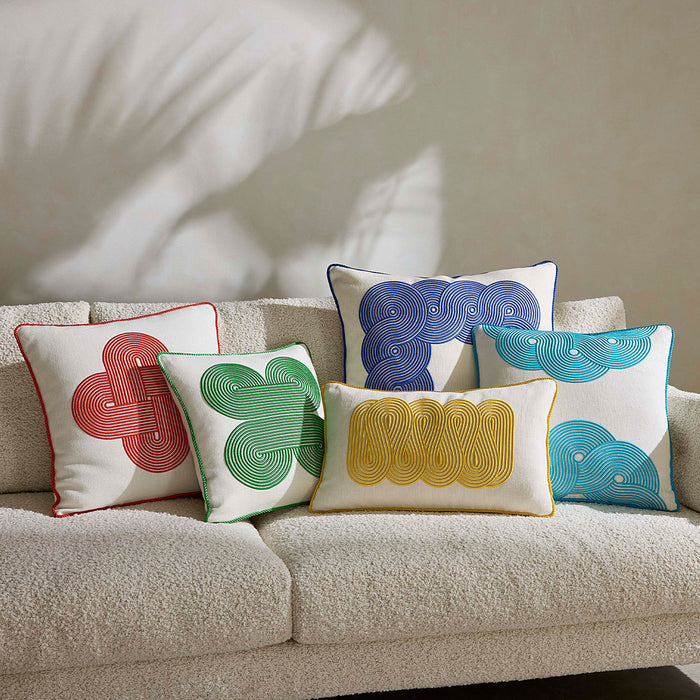 Pompidou Green Quatrefoil Pillow - collection view