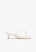 Poppy Sandal 5 White Leather - Schutz Shoes